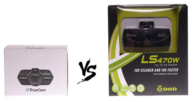 DOD vs TrueCam, LS470W vs A7s, Porovnanie kamier, DOD, TrueCam