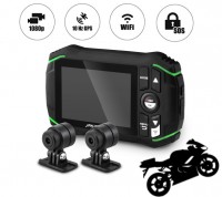 Kamera na motorku DOD KSB500 dual 1080P Moto set s GPS a WiFi
