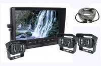 AHD LCD parkovací monitor 7" + 3x kamera s 18 IR LED nočným vid
